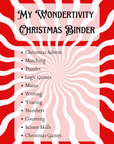 My Wondertivity Christmas Binder DIGITAL DOWNLOAD - Wondertivity