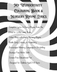 My Wondertivity Colouring Book & Nursery Rhyme Lyrics DIGITAL DOWNLOAD - Wondertivity
