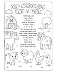 My Wondertivity Colouring Book & Nursery Rhyme Lyrics DIGITAL DOWNLOAD - Wondertivity