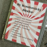 Red Learning Binder