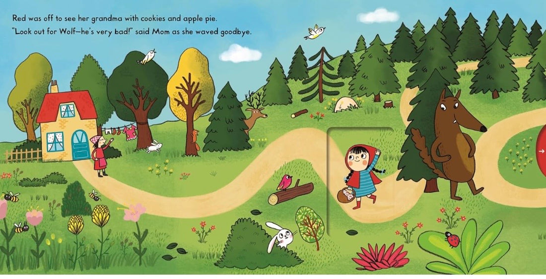 Little Red Riding Hood Push Pull Slide Book