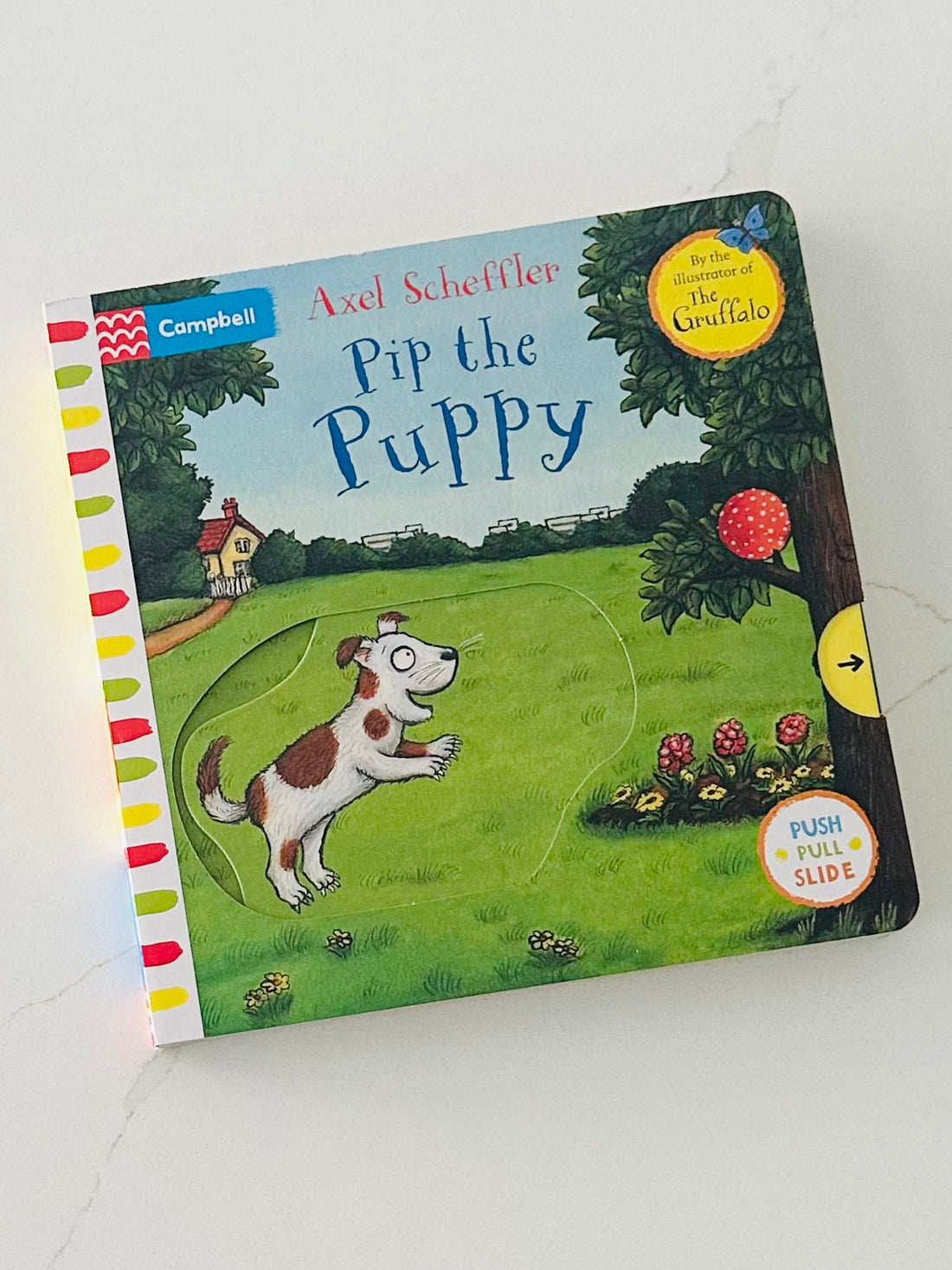 Pip the Puppy: Työnnä, vedä, liu'uta Axel Schefflerin kirja