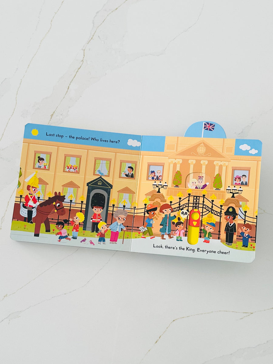 Busy London: A Push, Pull and Slide Book by Marion Billet
