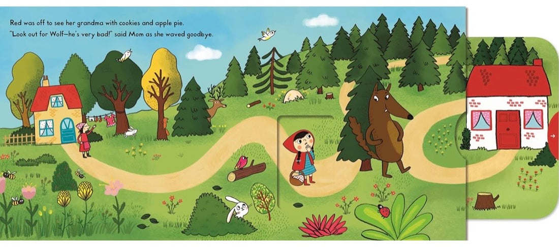 Little Red Riding Hood Push Pull Slide Book