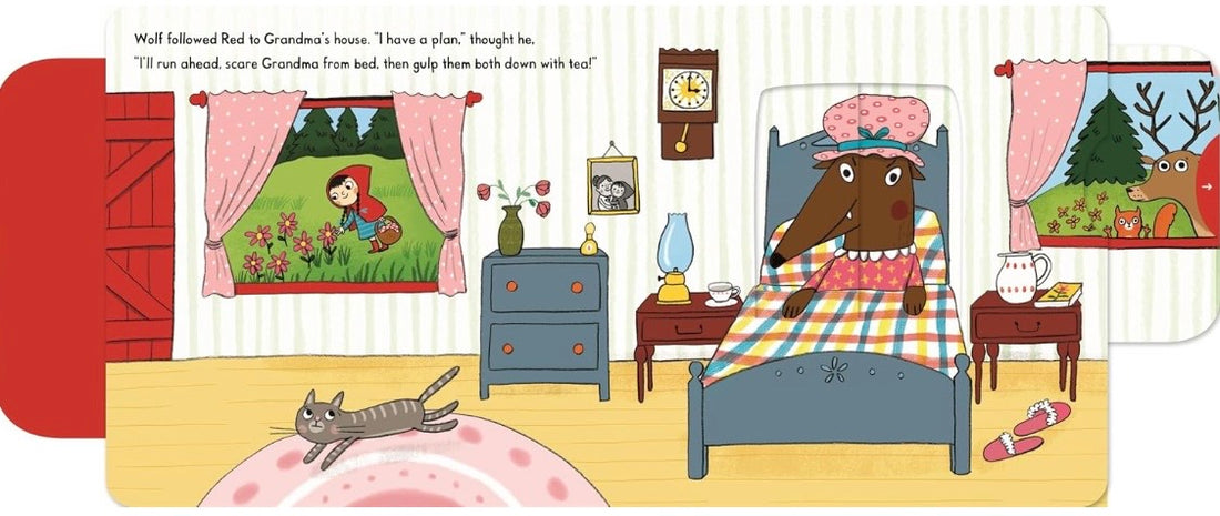 Little Red Riding Hood Push Pull Slide Book