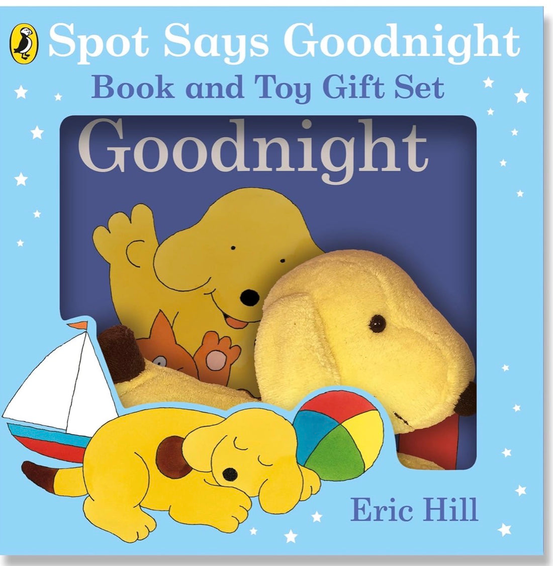 Spot Says Goodnight book and toy gift set by Eric Hill
