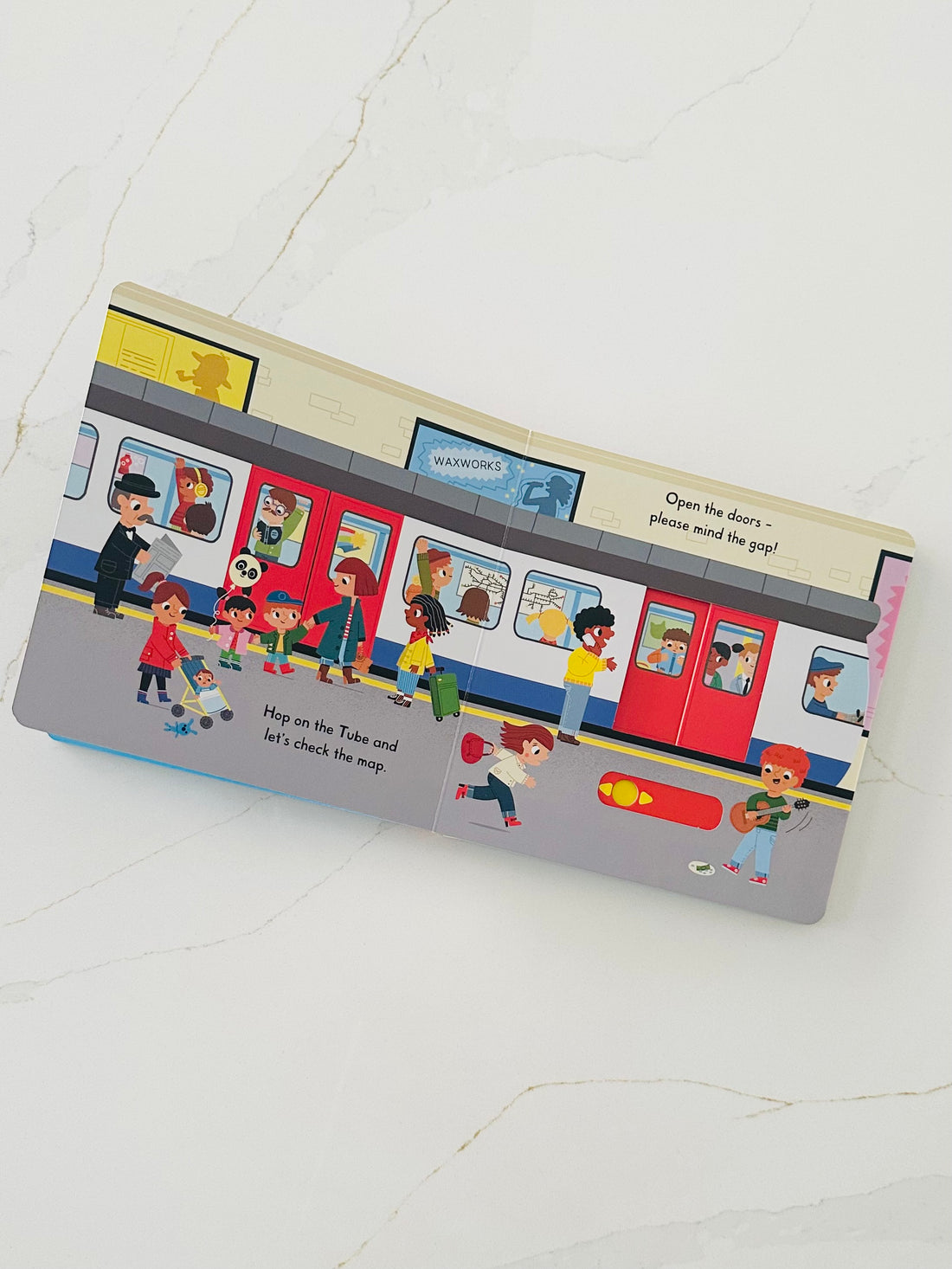 Busy London: A Push, Pull and Slide Book by Marion Billet