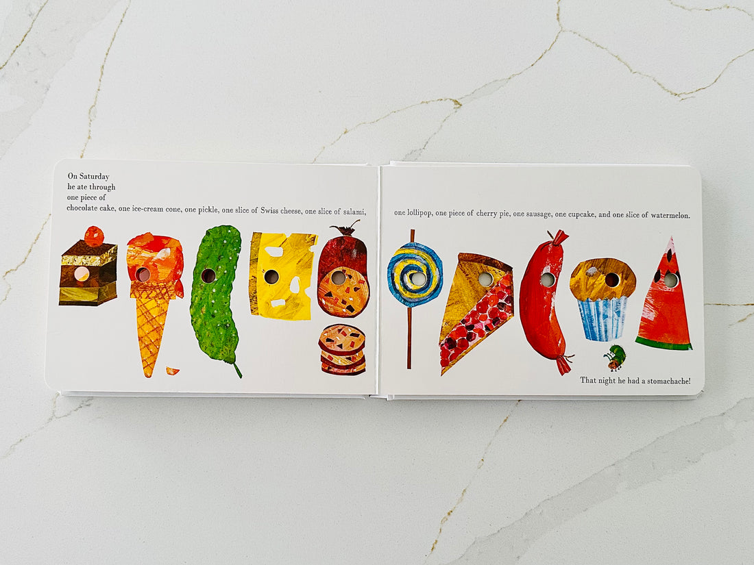 Set Hadiah Mainan dan Buku Ulat Lapar oleh Eric Carle
