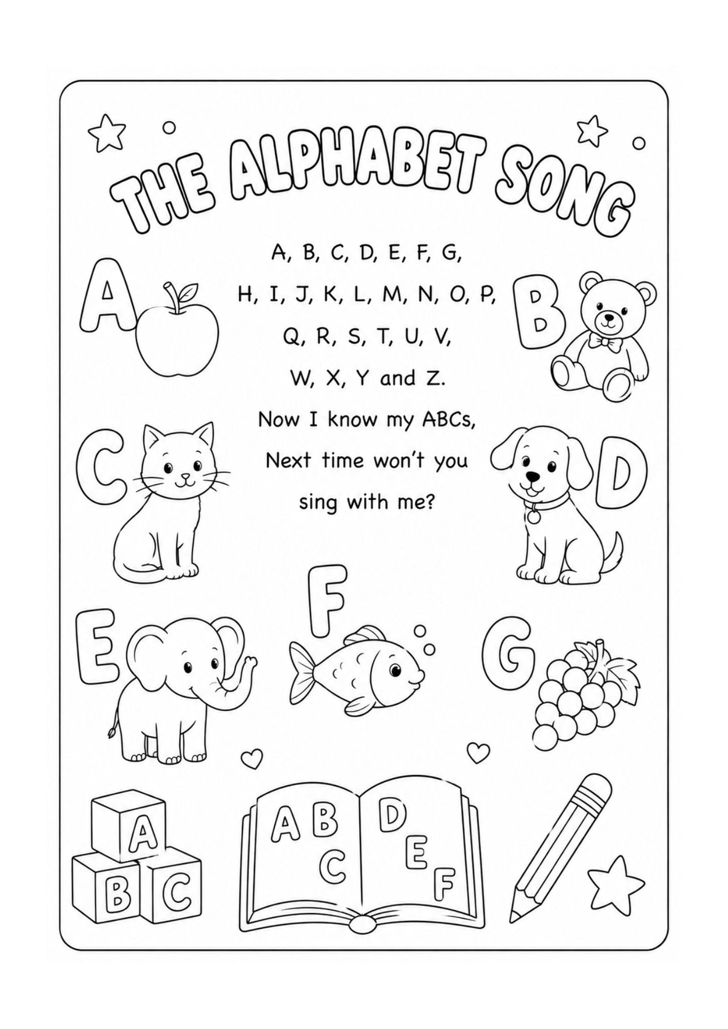 My Wondertivity Colouring Book &amp; Nursery Rhyme Lyrics DIGITAL DOWNLOAD - Wondertivity