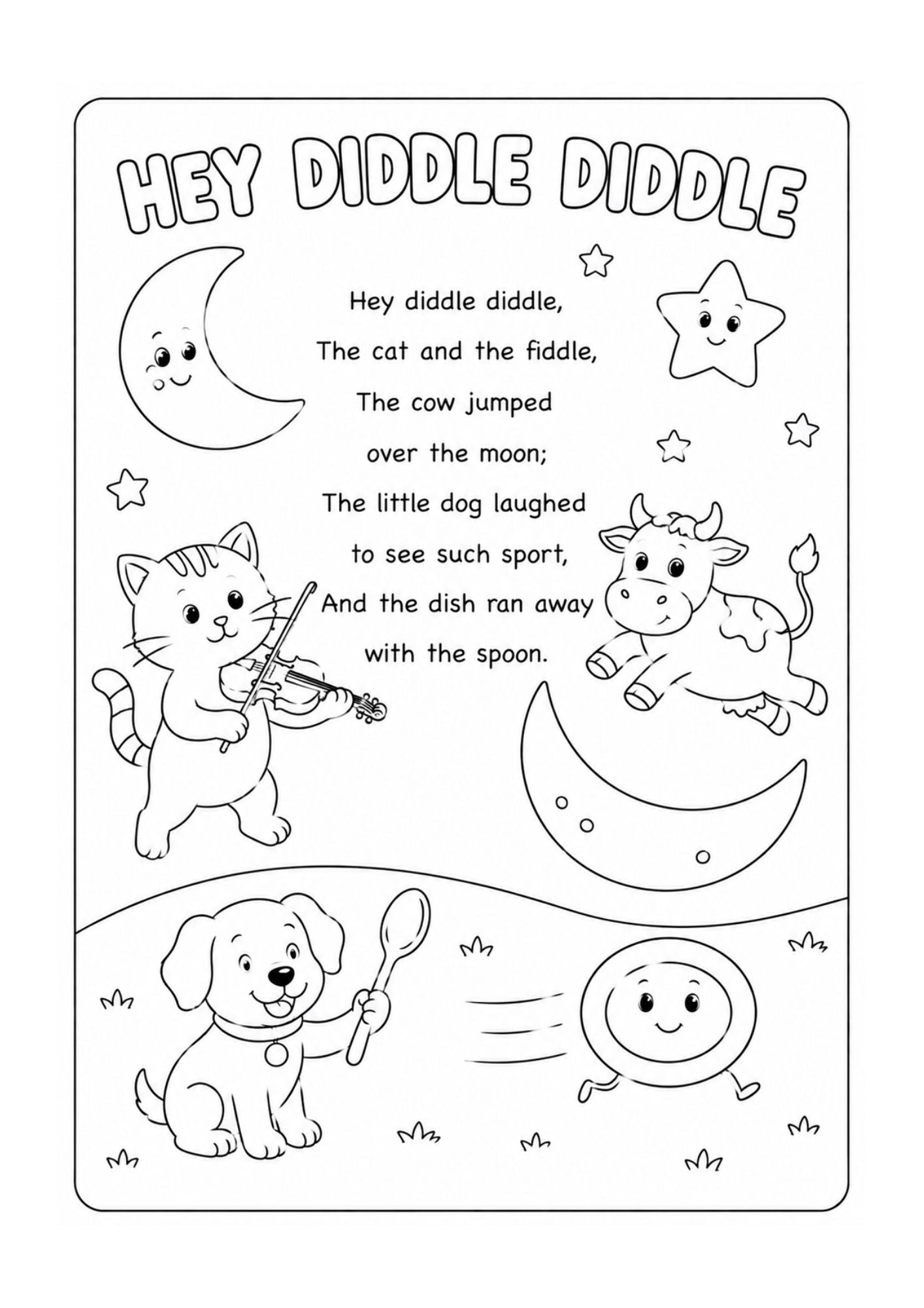 My Wondertivity Colouring Book &amp; Nursery Rhyme Lyrics DIGITAL DOWNLOAD - Wondertivity