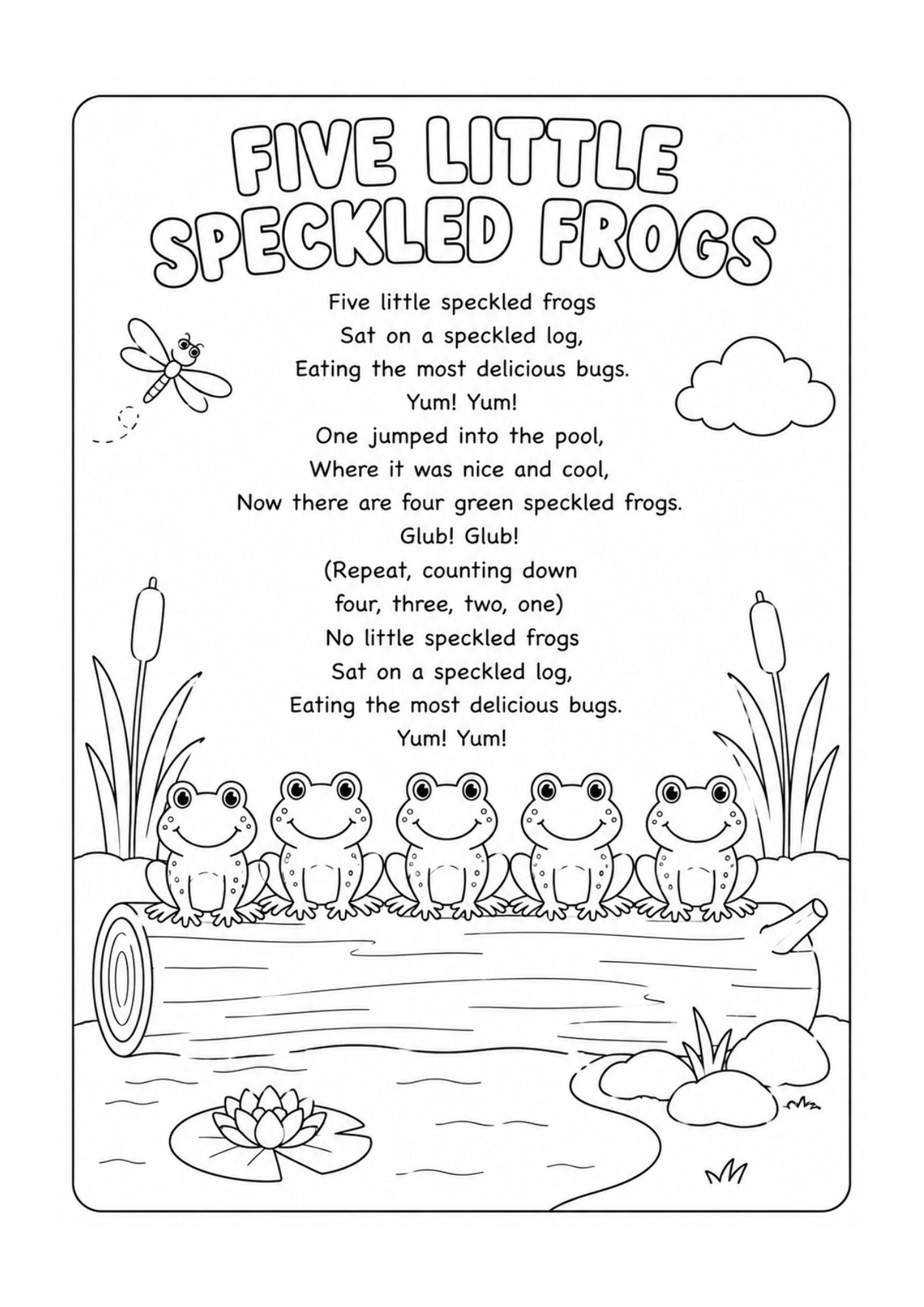 My Wondertivity Colouring Book &amp; Nursery Rhyme Lyrics DIGITAL DOWNLOAD - Wondertivity