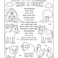 My Wondertivity Colouring Book & Nursery Rhyme Lyrics DIGITAL DOWNLOAD - Wondertivity