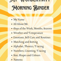 My Wondertivity Morning Binder DIGITAL DOWNLOAD - Wondertivity