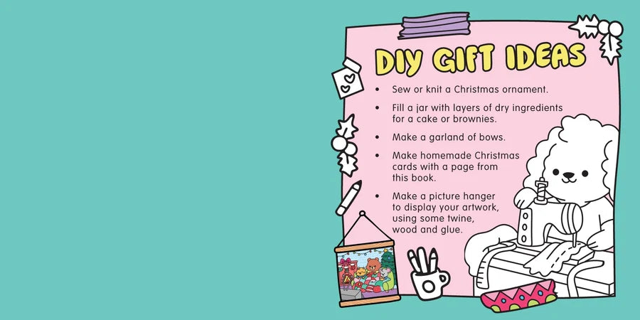 Happy Days - Cosy Christmas Advent Colouring Book (Hardback Edition)