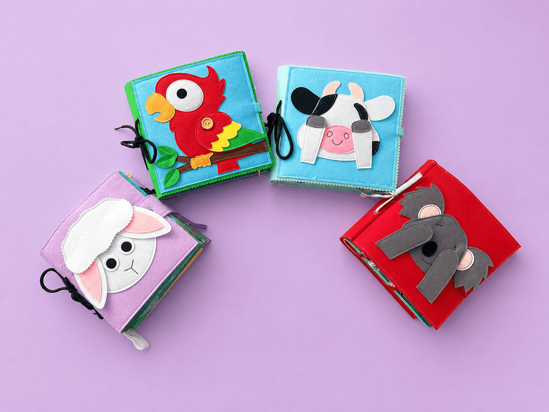 Wondertivity Preschooler Bundle — four heirloom felt busy books