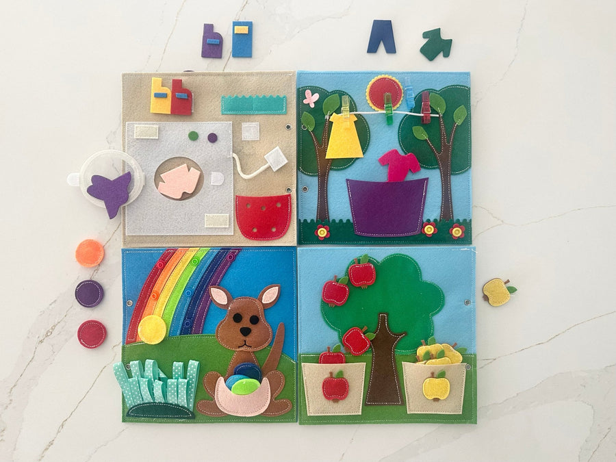 Washing Machine,Clothes on the Line, Kangaroo, Apple Sorting - Wondertivity